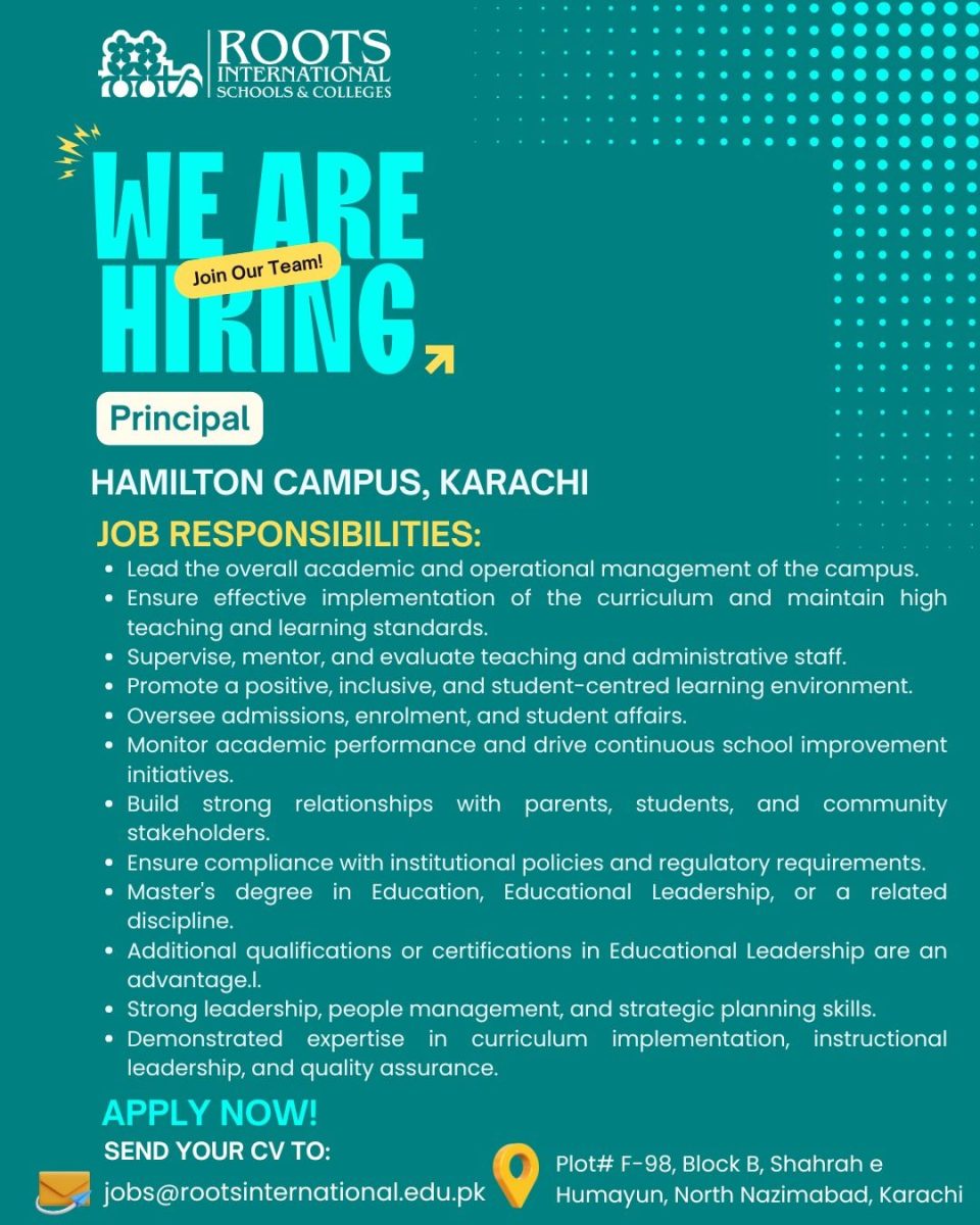 Roots International Schools & Colleges (RISC) Jobs Principal 1