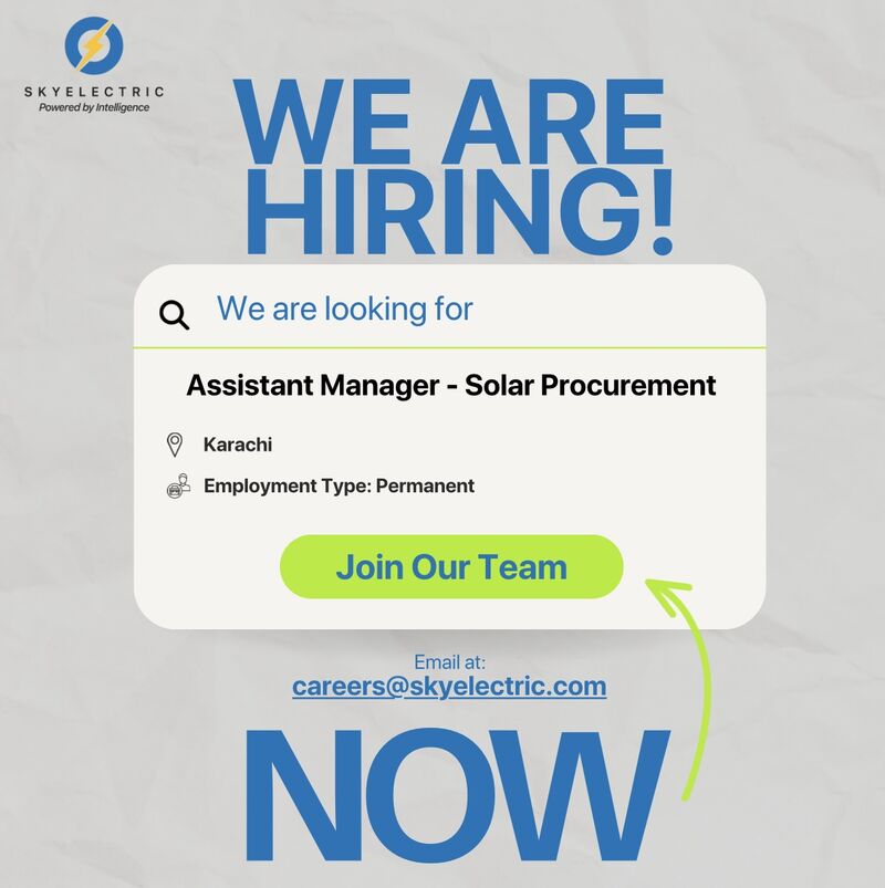 SkyElectric Pakistan Jobs Assistant Manager Solar Procurement 1