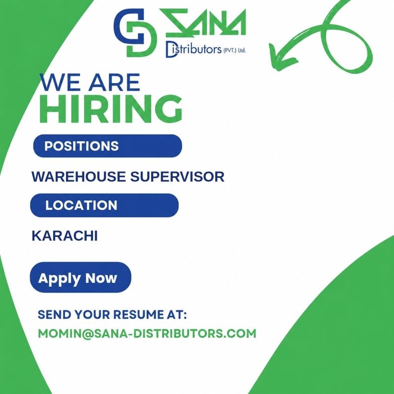 Sana Distributors (Pvt) Ltd Jobs Warehouse Supervisor 1