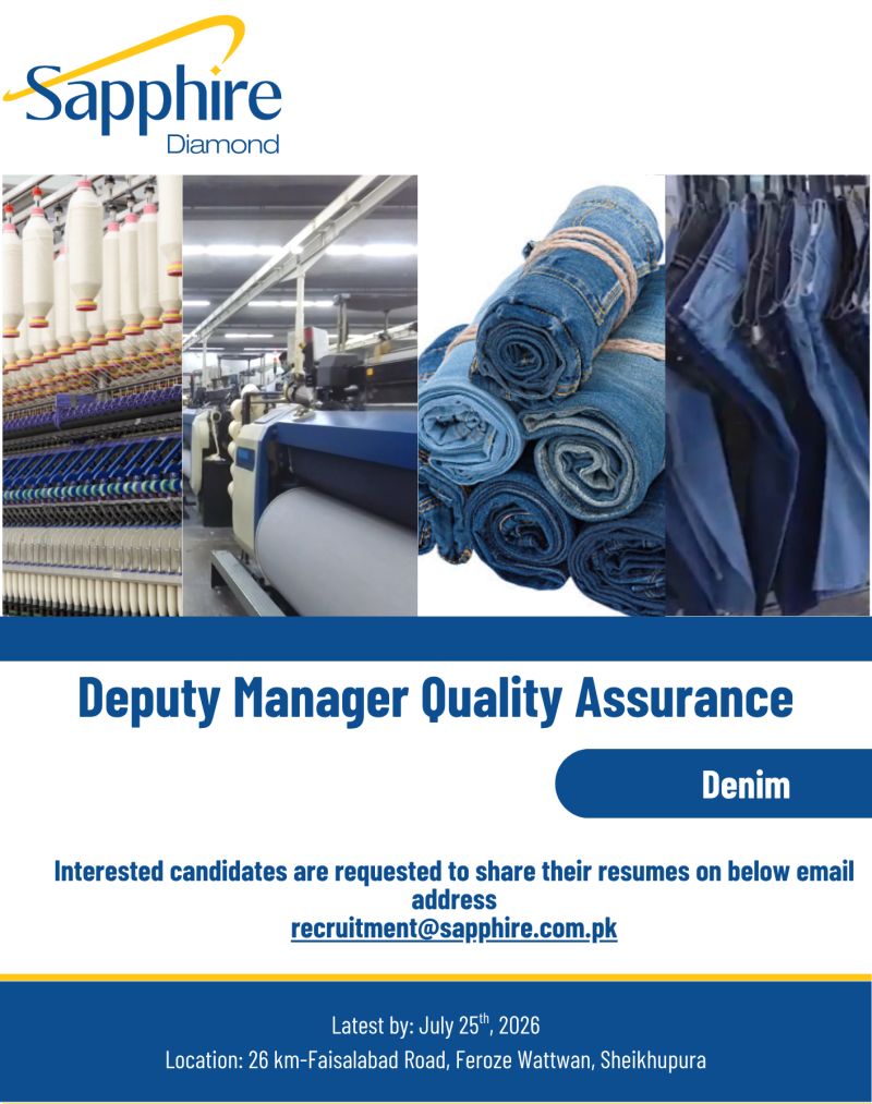 Sapphire Diamond Jobs Deputy Manager Quality Assurance 1