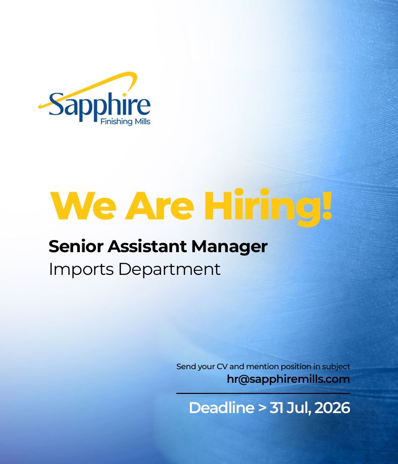 Sapphire Finishing Mills Jobs August 2026 3
