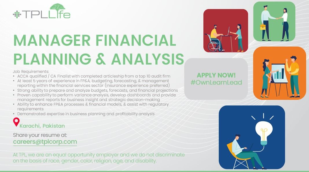 TPL Life Jobs Manager Financial Planning & Analysis 1