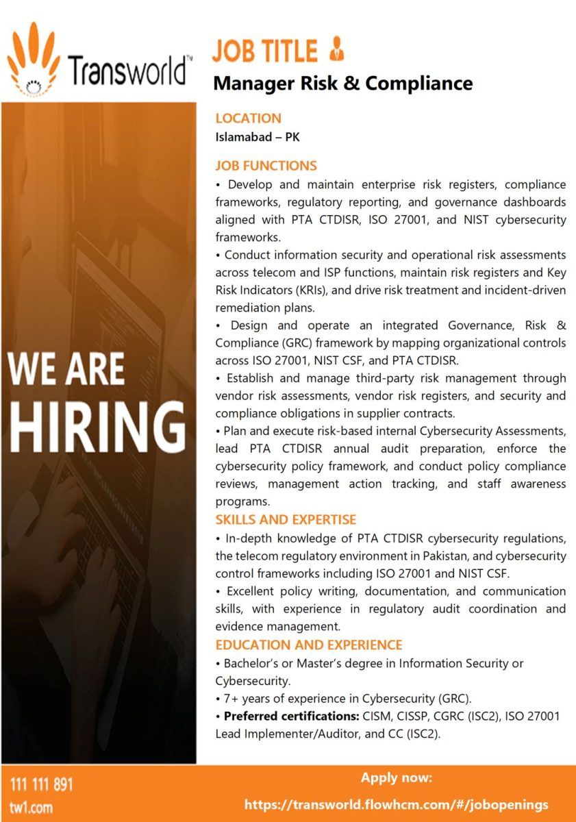 Transworld Associates Jobs July 2026 1