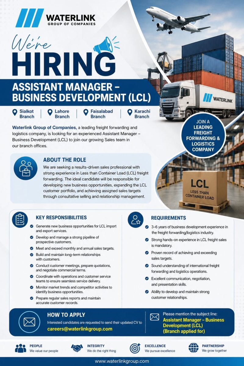 Waterlink Group Of Companies Jobs July 2026 1