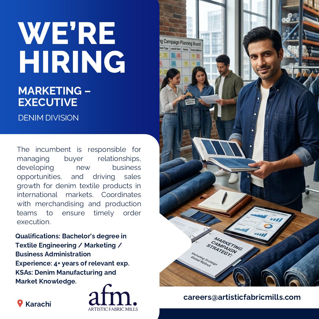 Artistic Fabric Mills Jobs Marketing Executive 1