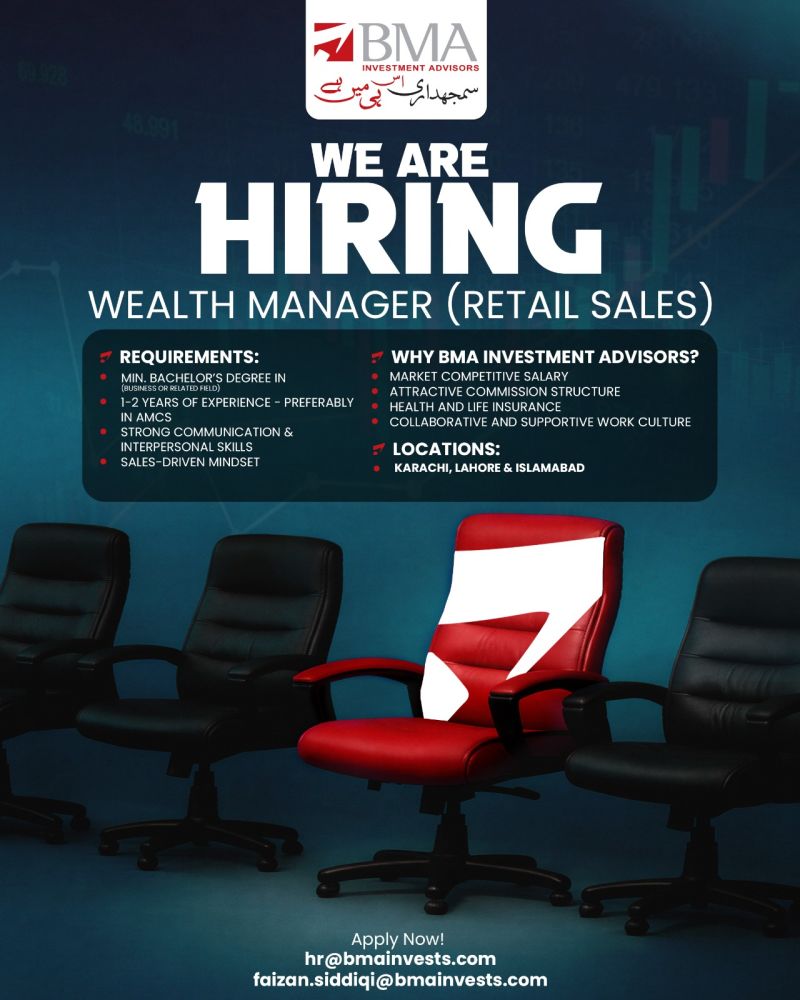 BMA Investment Advisors Limited Jobs Wealth Managers 1