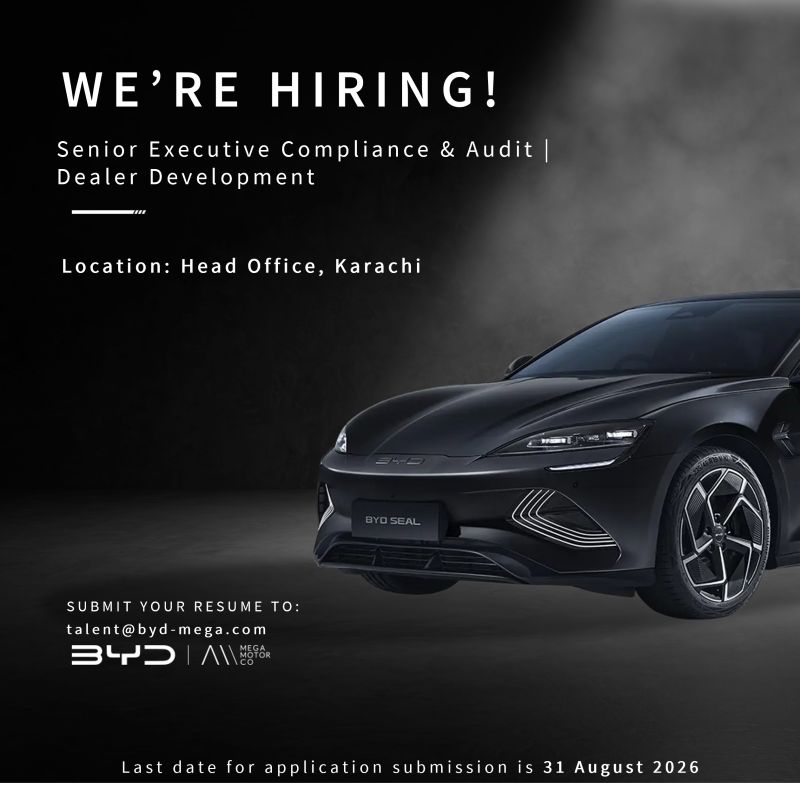BYD Pakistan Jobs Senior Executive Compliance & Audit 1