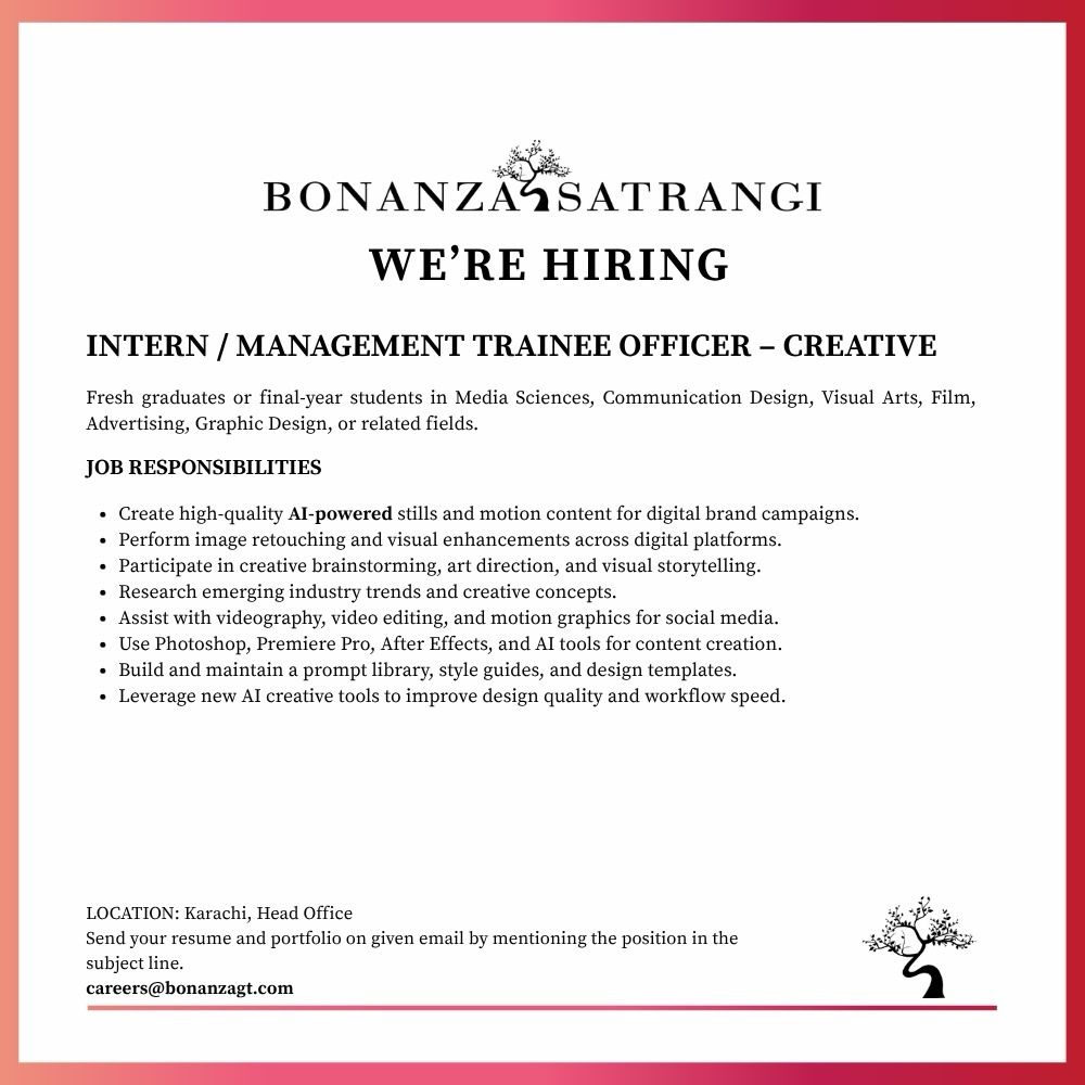 Bonanza Satrangi Jobs August 2026 2