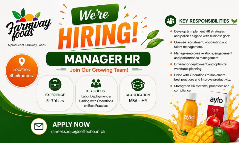 Farmway Foods Jobs Manager HR 1