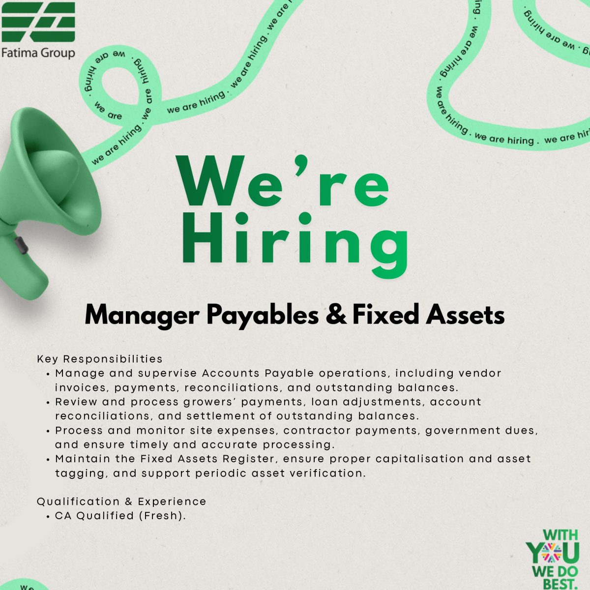 Fatima Group Jobs 19 August 2026 1