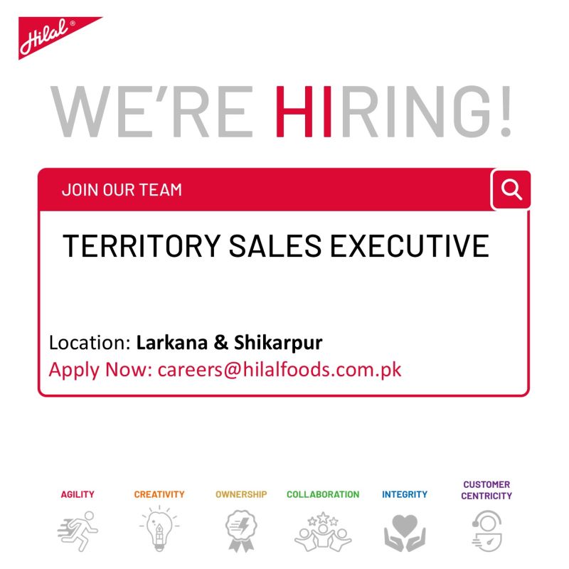 Hilal Foods Pvt Ltd Jobs Territory Sales Executives 1