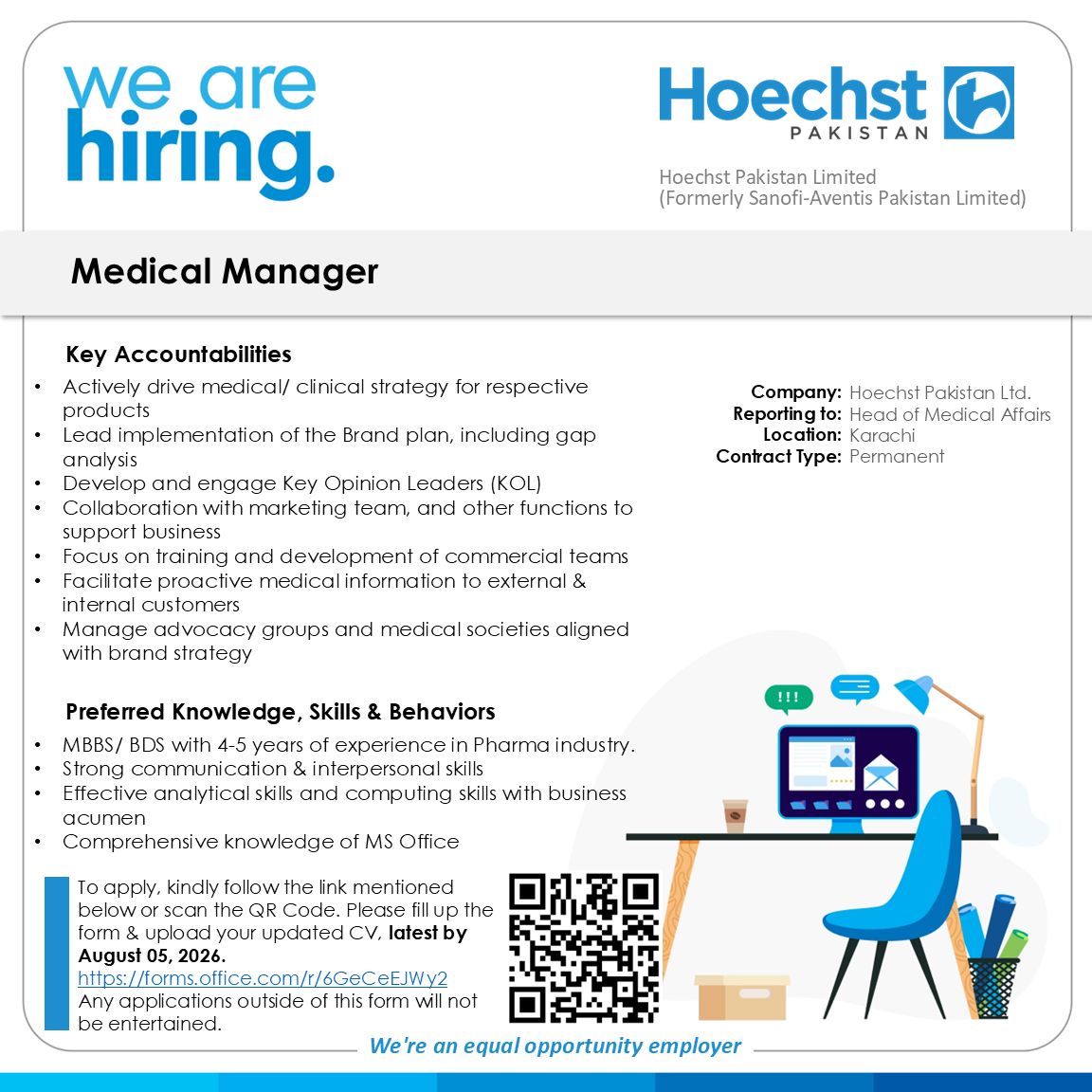 Hoechst Pakistan Limited Jobs Medical Manager 1