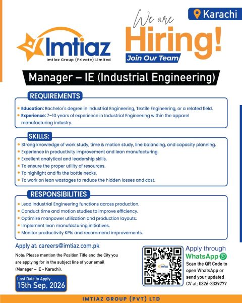 Imtiaz Jobs 28 August 2026 1