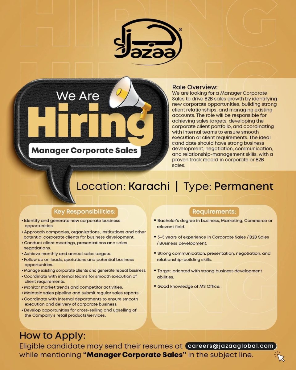 Jazaa Global Jobs Manager Corporate Sales 1