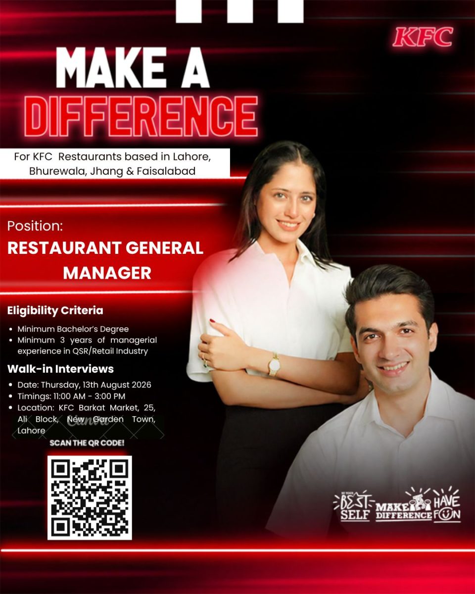 KFC Pakistan Jobs Restaurant General Managers 1