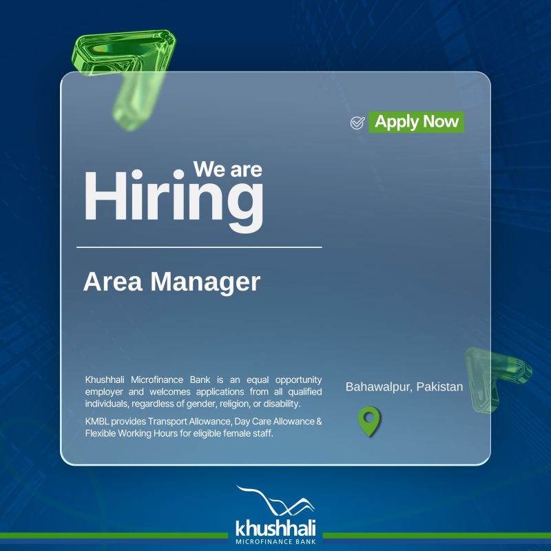 Khushhali Microfinance Bank Jobs Area Manager 1