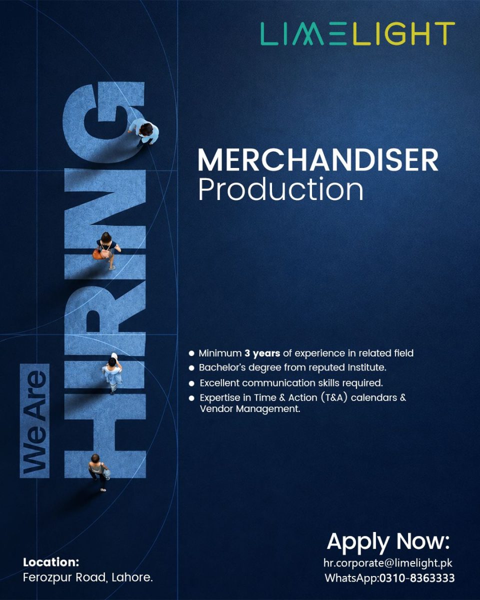 Limelight Jobs Merchandiser Production 1