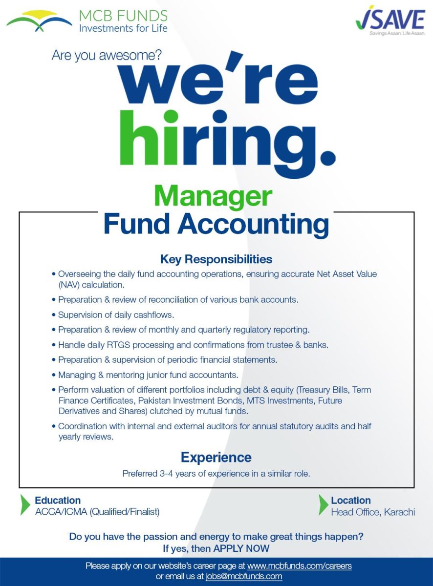 MCB Funds Manager Jobs Manager Fund Accounting 1