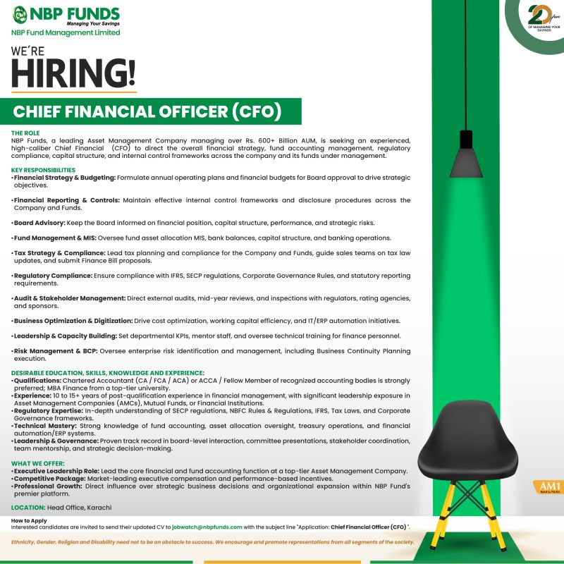 NBP Fund Management Limited Jobs September 2026 2