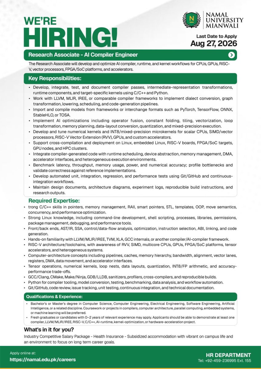 Namal University Jobs August 2026 5