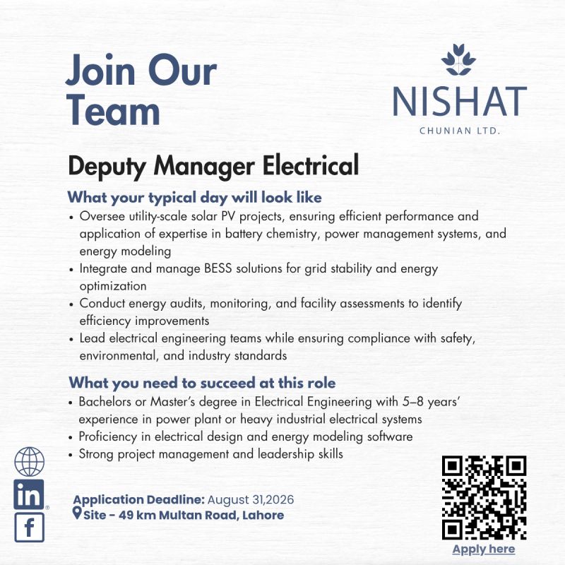 Nishat Chunian Limited Jobs August 2026 1