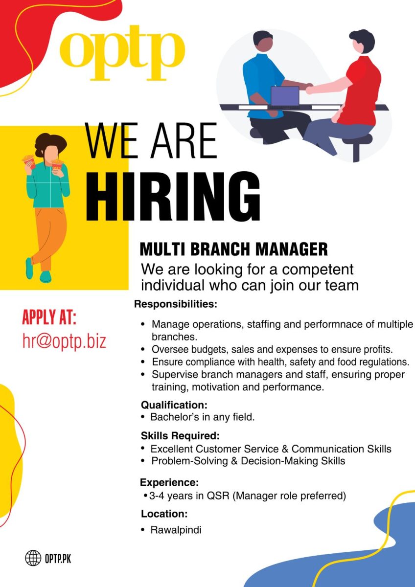 OPTP Jobs Multi Branch Manager 1