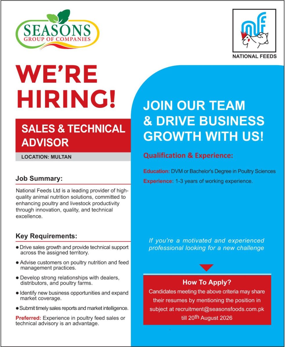 Seasons Group of Companies Jobs Sales & Technical Advisor 1