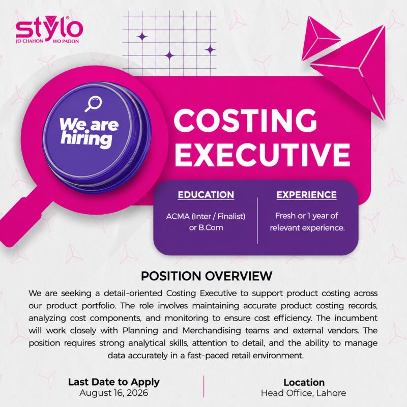 Stylo Pvt Ltd Jobs August 2026 2
