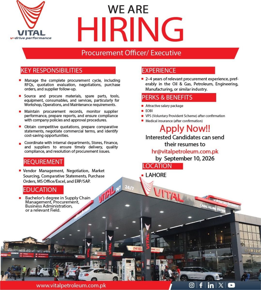 Vital Petroleum Jobs Procurement Officer/ Executive 1