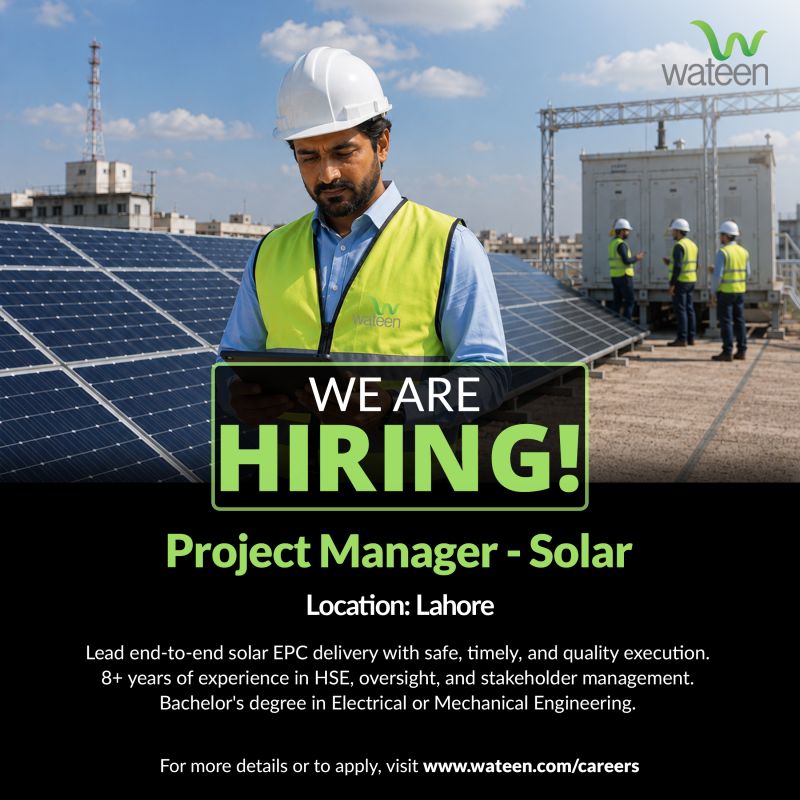 Wateen Telecom Limited Jobs Project Manager Solar 1