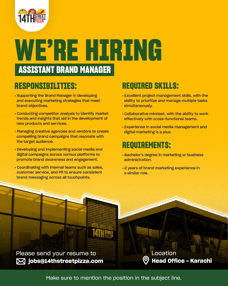 14th Street Pizza Co Jobs Assistant Brand Manager 1