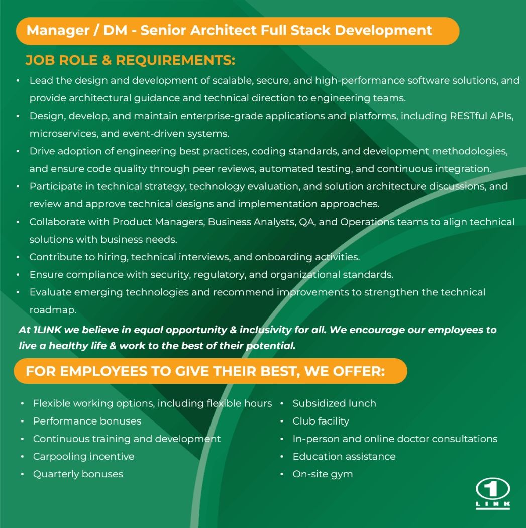 1Link Pvt Ltd Jobs September 2026 4