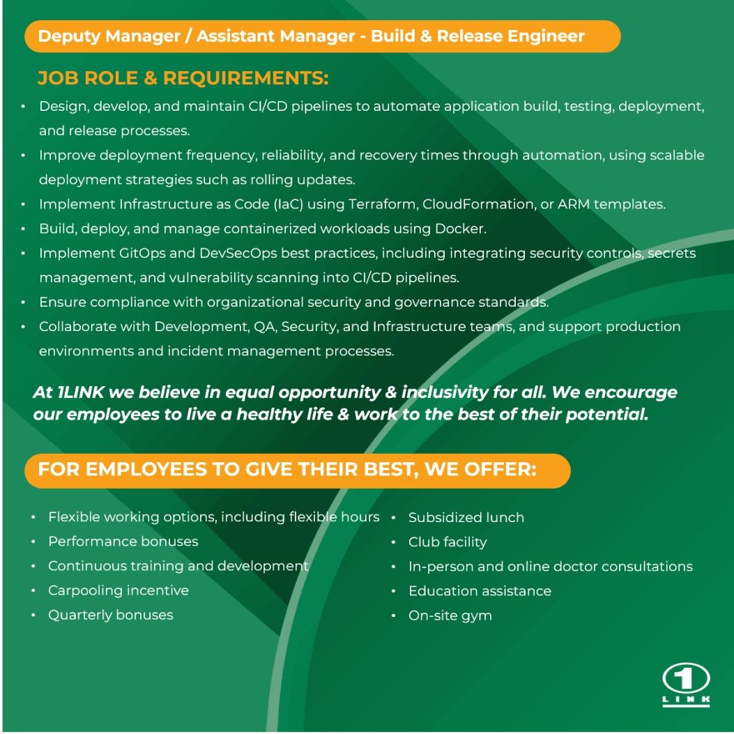 1Link Pvt Ltd Jobs September 2026 2