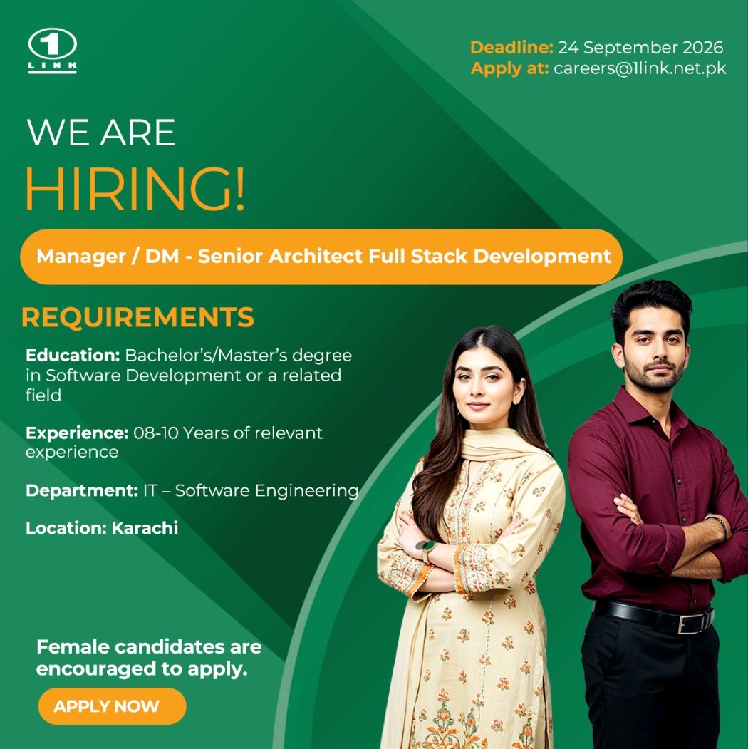 1Link Pvt Ltd Jobs September 2026 2