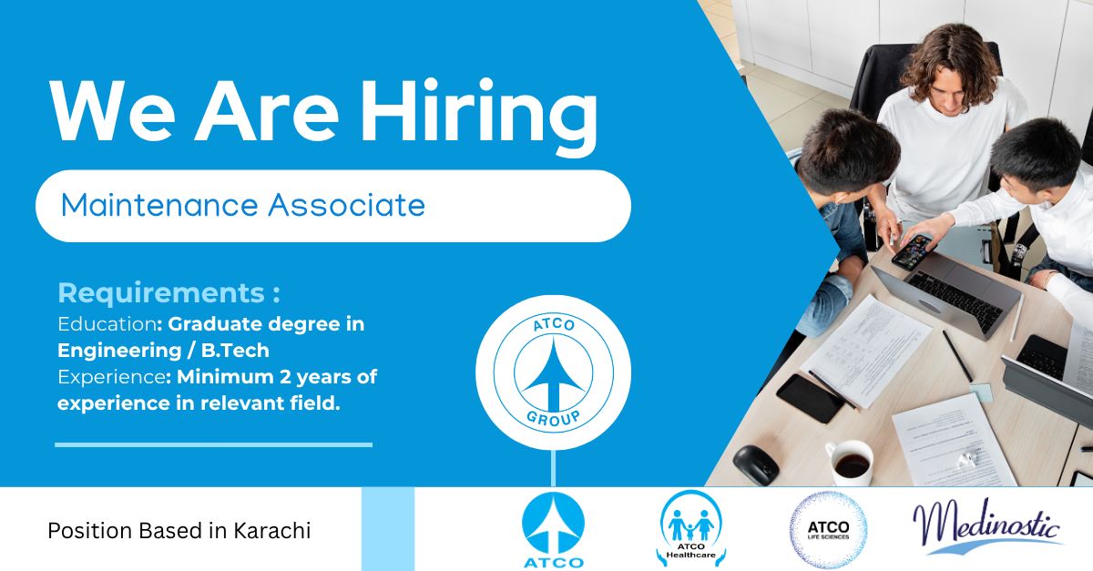 ATCO Laboratories Jobs Maintenance Associate 1