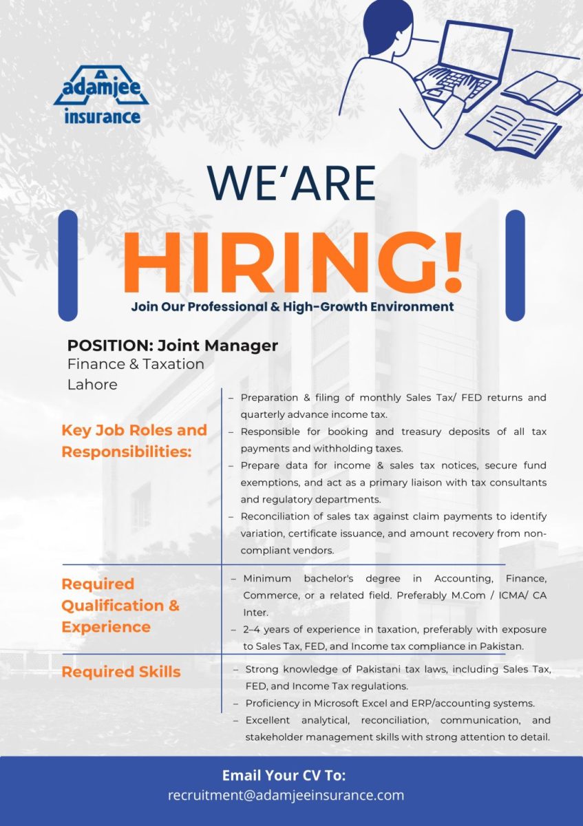 Adamjee Insurance Company Limited Jobs September 2026 2