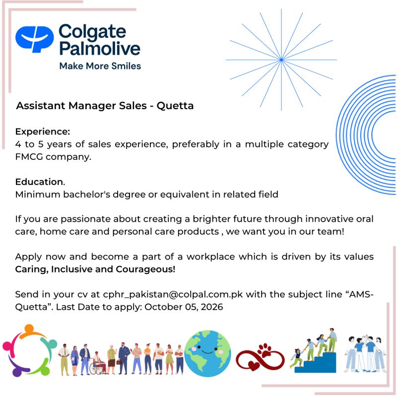 Colgate Pamolive Pakistan Jobs October 2026 3
