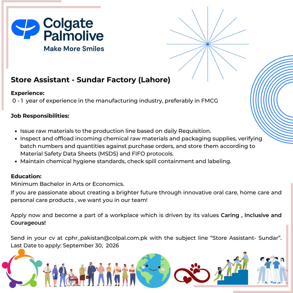 Colgate Pamolive Pakistan Jobs October 2026 1