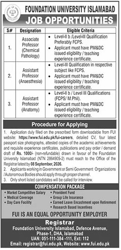 Foundation University Jobs 20 August 2026 The News 1