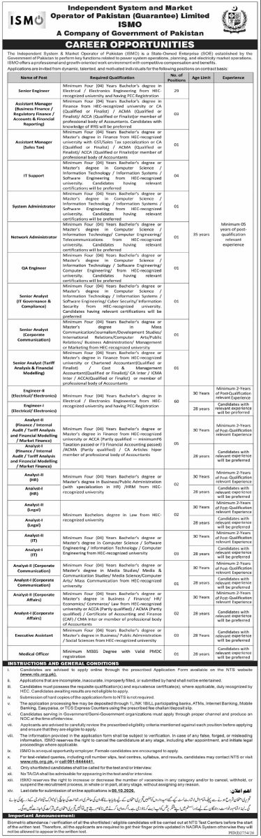 Independent System & Market Operator ISMO Jobs 25 September 2026 Dawn 1