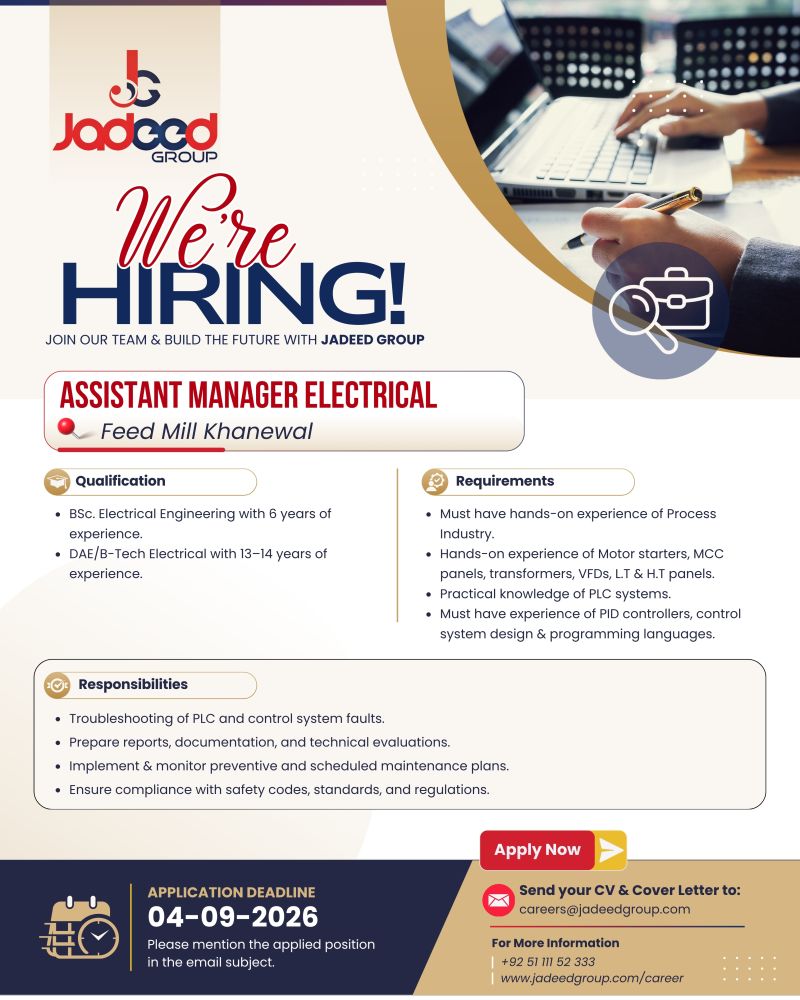 Jadeed Group of Companies Jobs September 2026 2