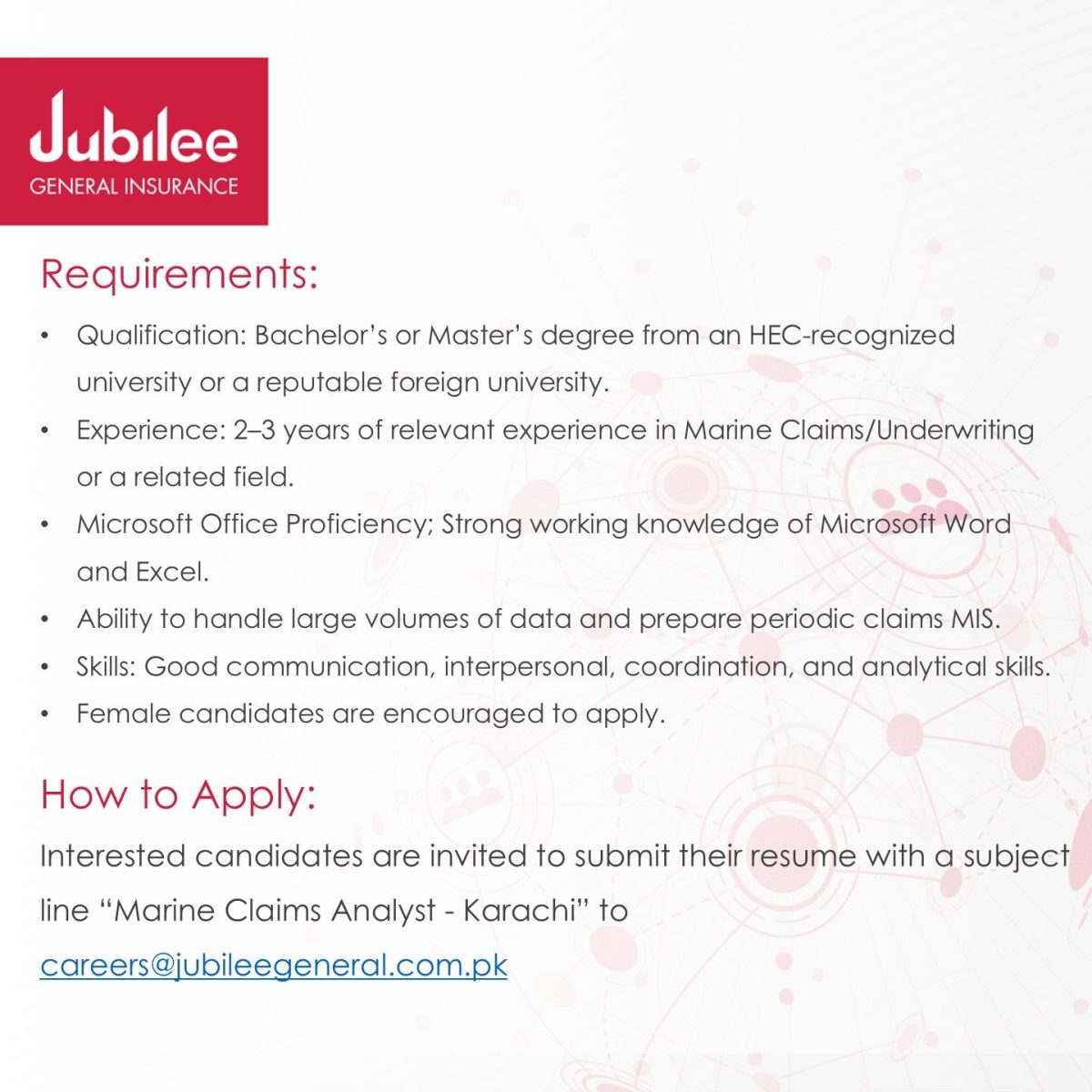Jubilee General Insurance Jobs 17 September 2026 03 1