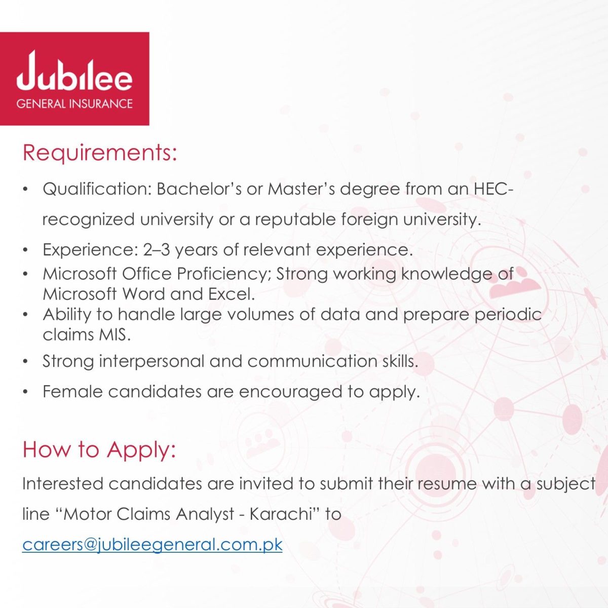 Jubilee General Insurance Jobs 17 September 2026 06 1