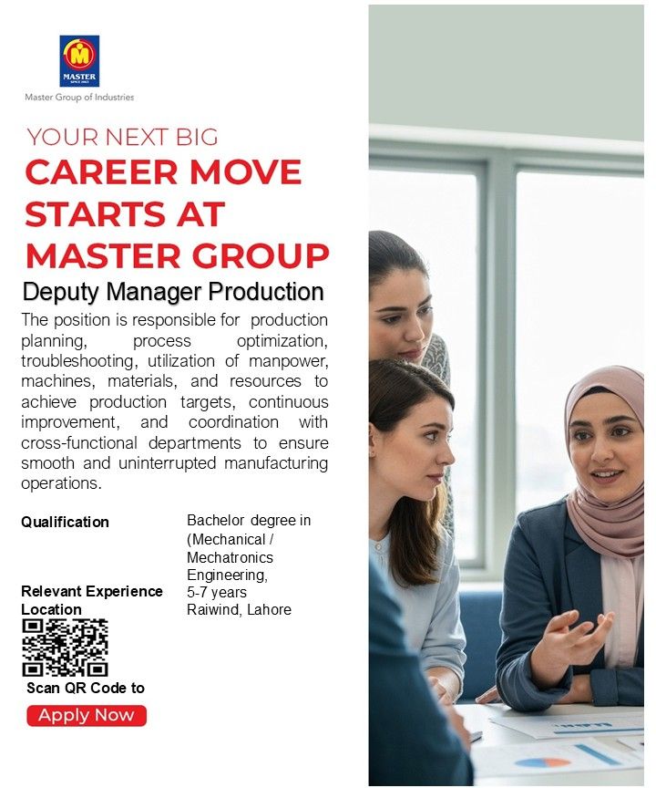 Master Group of Industries Jobs Deputy Manager Production 1