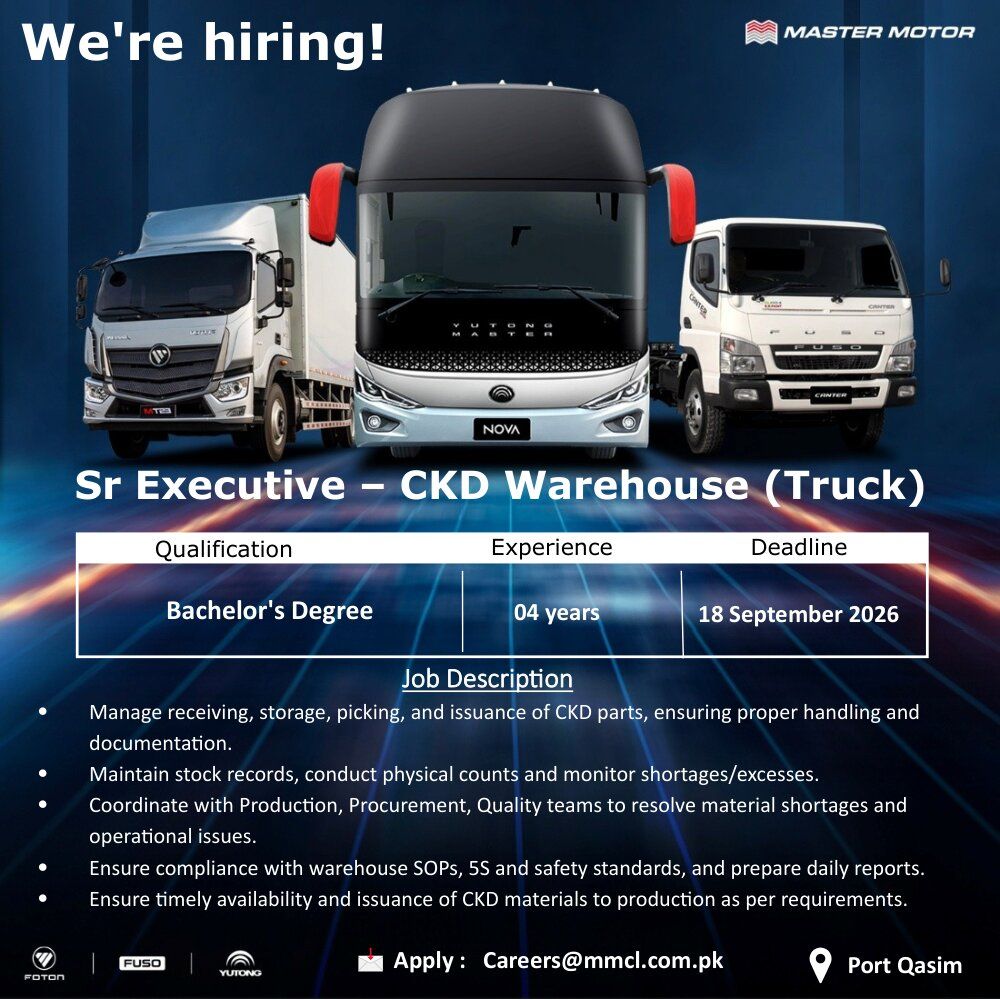 Master Motors Jobs 13 September 2026 02 1