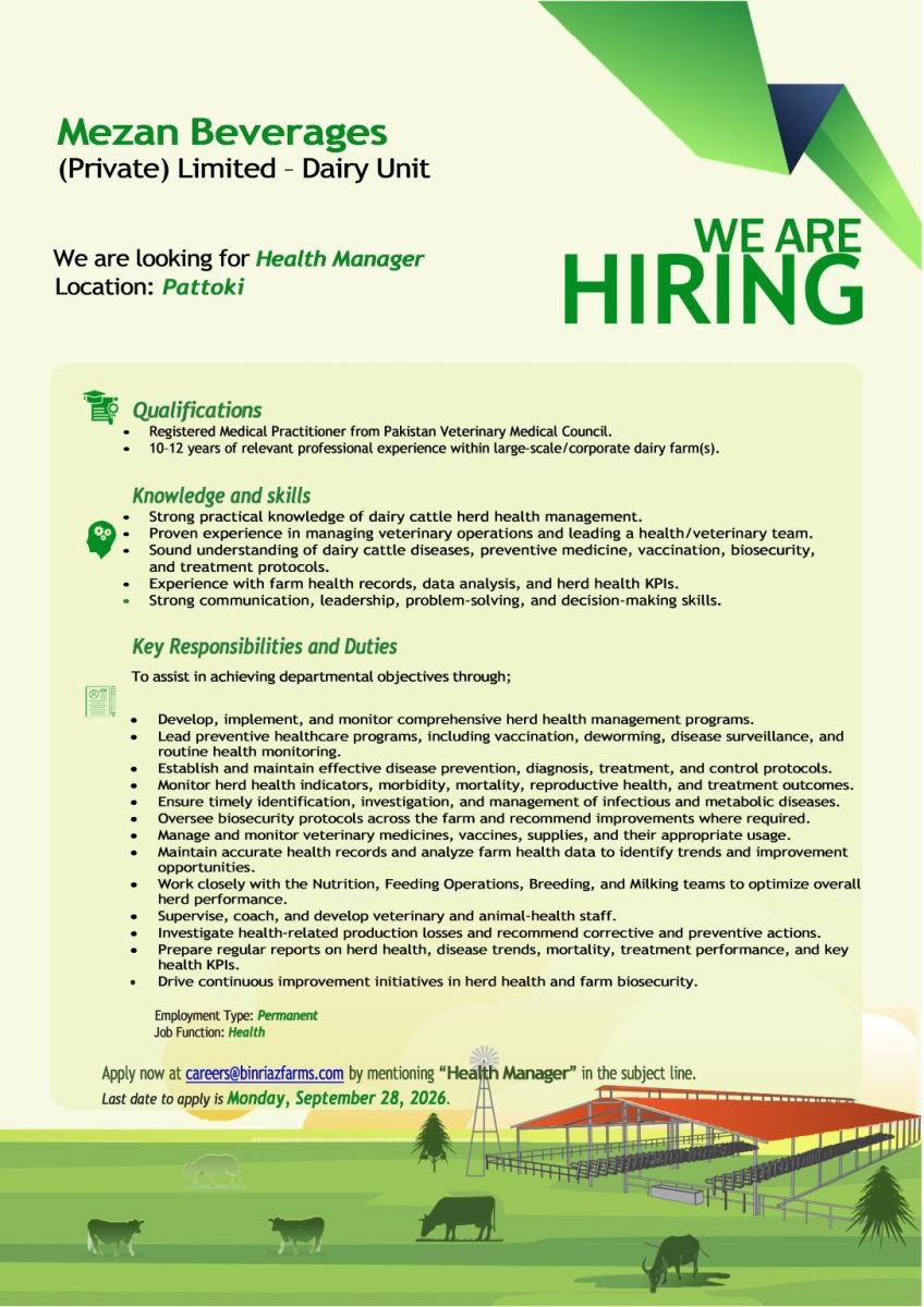 Mezan Beverages Pvt Ltd Jobs Health Manager 1