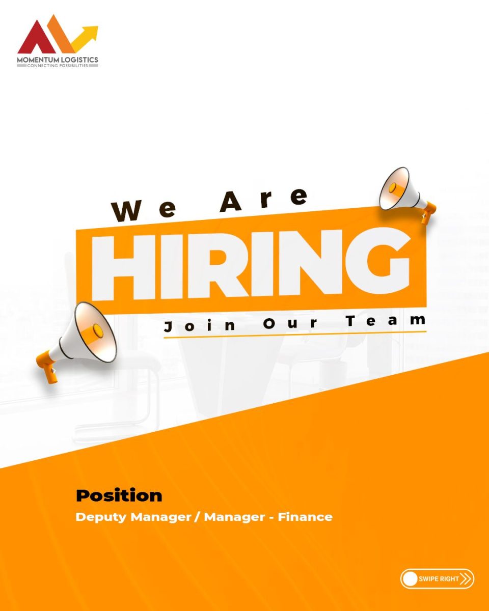 Momentum Logistics Jobs Manager / Deputy Manager Finance 1