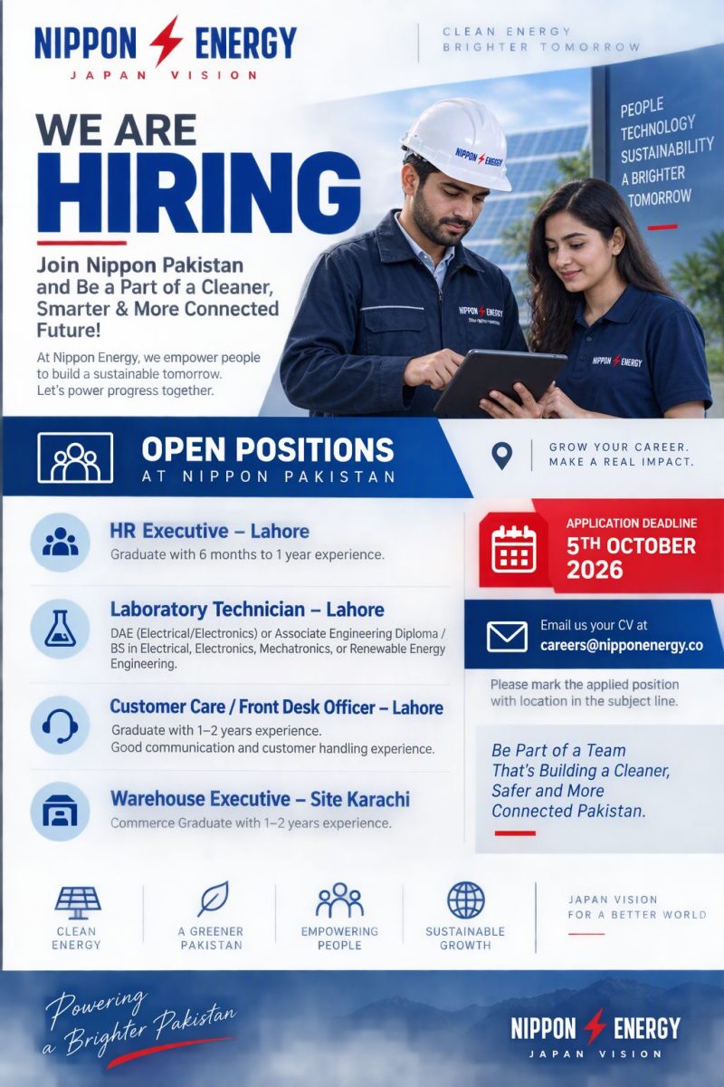 Nippon Energy Jobs October 2026 1