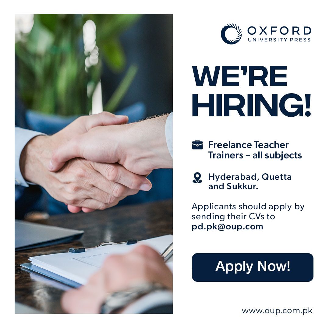 Oxford University Press OUP Pakistan Jobs Freelance Teacher Trainers 1