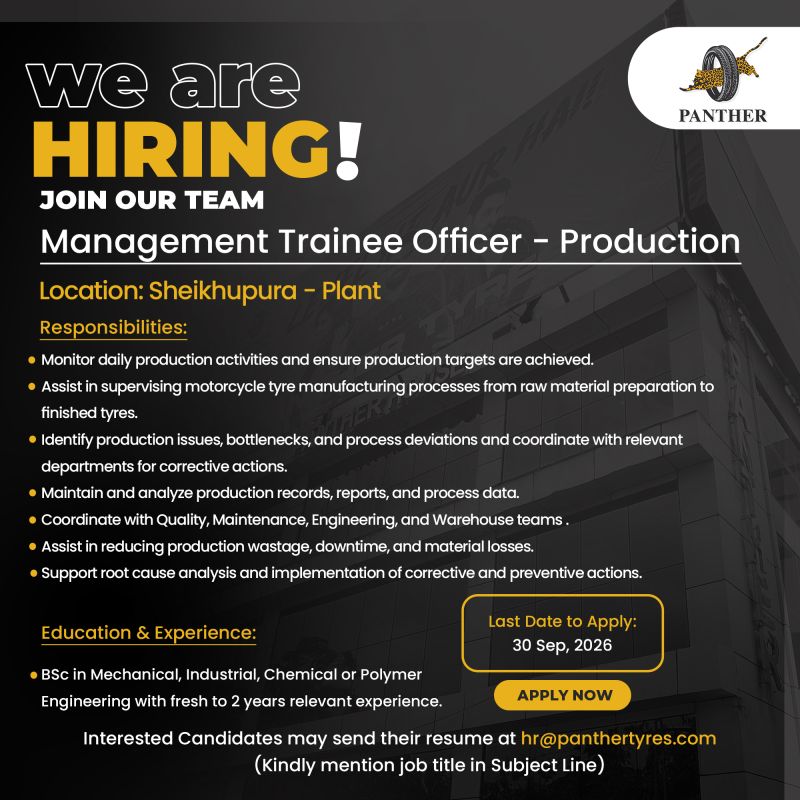 Panther Tyres Limited Jobs MTO Production 1